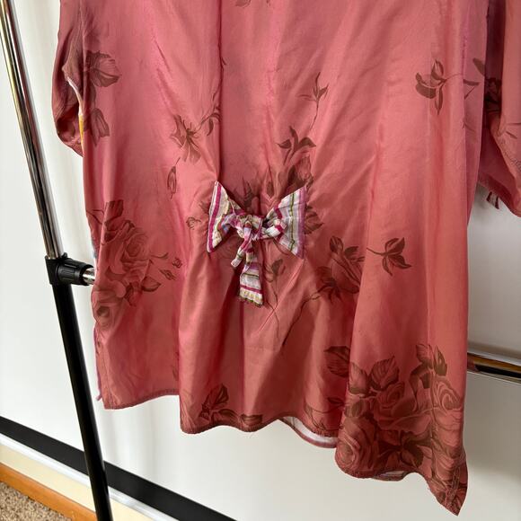 Alain Weiz Maximalist Top Colorful Art To Wear Hippie Button Down Euro Size 20 - Picture 4 of 11